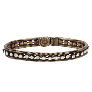 Loren Hope Clara Mini Bracelet in Iridescent Crystal